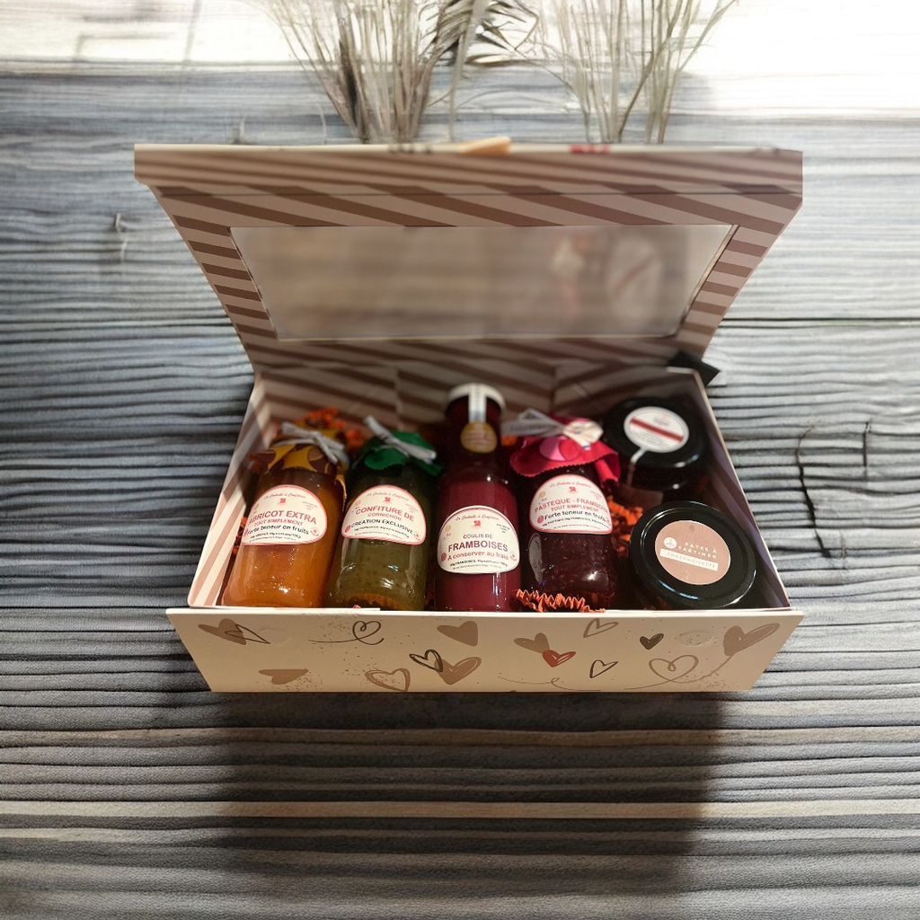 COFFRET GOURMAND PRESTIGE:   Confitures, Coulis & Douceurs Artisanales