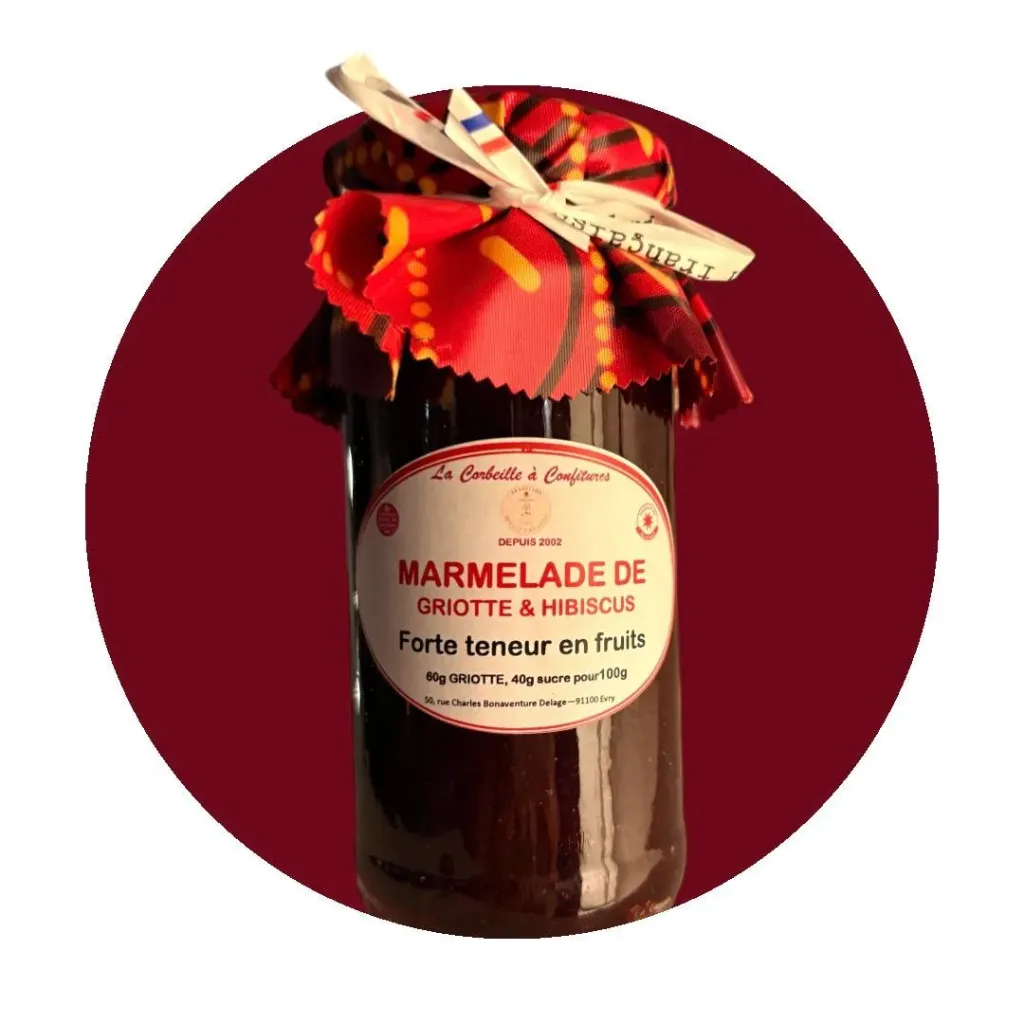 MARMELADE DE GRIOTTE ET HIBISCUS